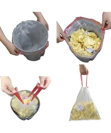 EudokkyNA 13 Gallon Drawstring Garbage Bags Clear Kitchen Trash Bag 110 Bags/2 Rolls - Buy Online on GoSupps.com