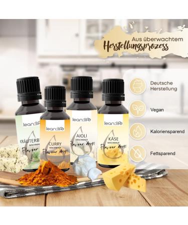 Lean Life Pumpkin Spice Flavor Drops - Sugar-Free Low-Calorie Aroma Drops for Food - 30 ml (1 Pack) - Buy Online on GoSupps.com