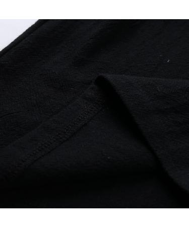 Gufesf Women's Cotton Linen Palazzo Pants - High Waisted Wide Leg Trousers with Pockets in Black (Small) - Buy Online on GoSupps.com