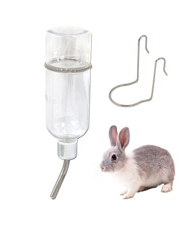 Semetall Hanging Automatic Water Feeder, Pet Water Bottle for Birds,Hamster,Guinea Pigs,Chinchilla,Parrot and Other Small Animals 350ml/11.8 oz water bottle Transparent
