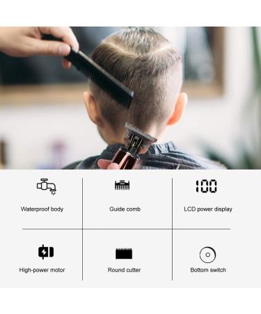 Electric Trimmer LCD Display Hair Trimmer for Hair Salon for Home(Red) - Buy Online on GoSupps.com