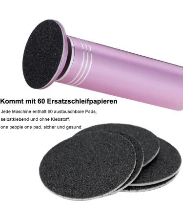 Electric Cornal Remover - Adjustable Speed Professional Pedicure Tool with Interchangeable Heads & 60 Replacement Grinding Pillows (Pink) | International Shipping Available - Buy Online on GoSupps.com