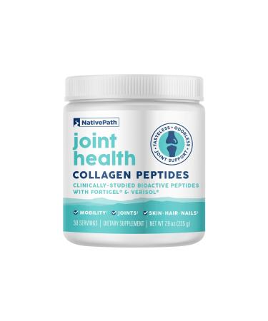 NativePath Joint Health Advanced Formula Type 1 & 3 Peptides with Fortigel & Verisol Grass-Fed Unflavored Collagen for Women & Men 30 Servings