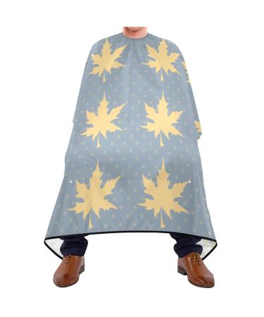 Waterproof Barber Cape -Yellowe Leaf Pattern 3 Cheetah Haircut Bib for Men Unisex Hair Cutting Cape(8rp1a)