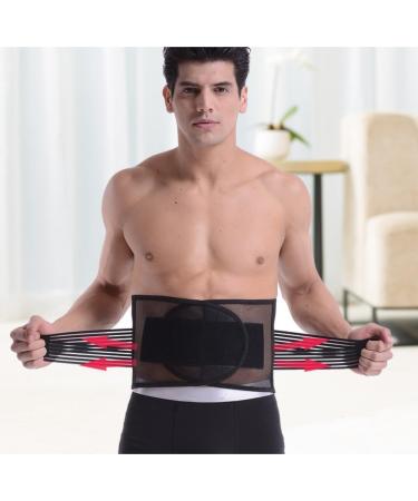 Back Support Back Brace Lumbar Support Waist Trimmer Sweat Belt Adjustable Waist Trainer Gym Fitness Sauna Slimming Belt Back Support Belt(Small) Small Black - Buy Online on GoSupps.com