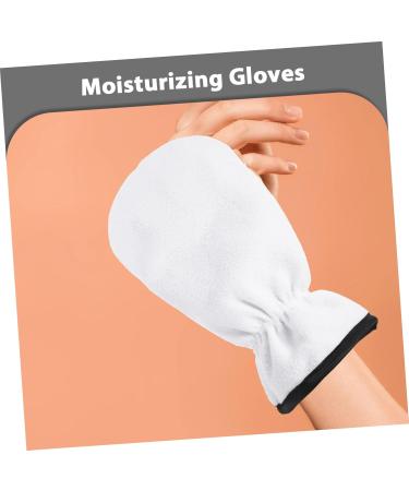 minkissy 1 Pair Maintenance Essential Oil Gloves Wax Warming Gloves Paraffin Wax Bags Hand Paraffin Bath Shower Gloves Moisturizing Gloves Hand Care Gloves White Warm Gloves Flannel Mittens - Buy Online on GoSupps.com