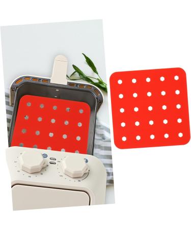 Alipis 1pc Air Fryer Pad Airfryer Air Fryer Parchment Paper Silicone Air Fryer Liner Baking Mat Food Grade 19X19X0.2cm Red - Buy Online on GoSupps.com