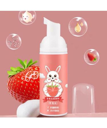 Kids Foam Toothpaste Fluoride Free Natural Formula Suitable for Toddler's Oral Cleaning and Cavity Prevention Strawberry/Orange Flavor (Orange) - Buy Online on GoSupps.com