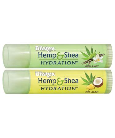 Blistex Hemp & Acai Lip Moisturizer 2 Pack - Raspberry Ginger & Cherry Cream - 0.15 oz Each - Buy Online on GoSupps.com