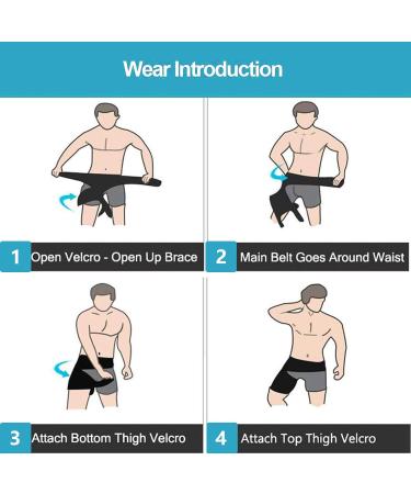 ZephyrPaws Hip Brace & Groin Support Bandage - Adjustable Compression Wrap for Hip & Groin Pain Relief - Buy Online on GoSupps.com
