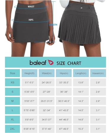 Baleaf Women's High Waisted Tennis Skort with Pockets - Smoky Purple Ash, Medium - Buy Online on GoSupps.com