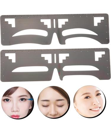 Housoutil 10 Pcs Eyebrow Ruler Makeup Measure Template Brow Mapping Eyebrow Stencil Eyebrow Shape Supplies 20x4.8cmx5pcs As Shownx5pcs - Buy Online on GoSupps.com