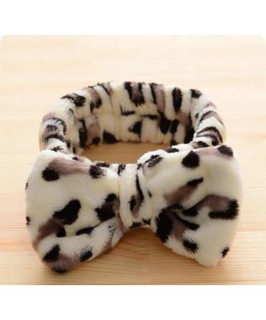 Demarkt Bowknot Hairband | Leopard Makeup & Shower Headband | International Shipping Available - Buy Online on GoSupps.com