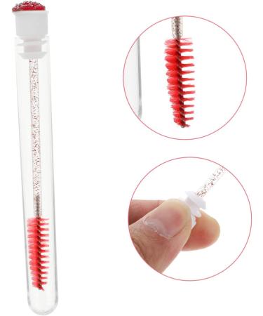 Mipcase 20 Pcs Diamond Mascara Brush Transparent Mascara Empty Mascara Bottle Beauty Eyelash Bevel 11.3x1.1cmx2pcs Orange Redx2pcs - Buy Online on GoSupps.com