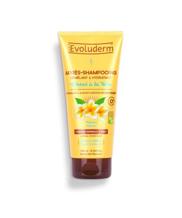 Evoluderm EVOLUDERM - Monoi Madness Detangling & Moisturizing Conditioner - 200 ml - 99% Natural Origin - Vegan - Made in France