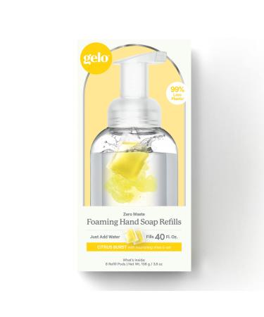 Gelo - Foaming Hand Soap Refill Pods | Eco-Friendly | 40oz Refill (Lemon, Basil & Geranium)