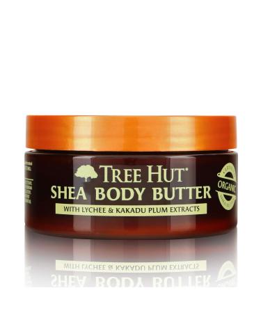 Tree Hut 24 Hour Intense Hydrating Shea Body Butter Lychee & Plum  7oz  Hydrating Moisturizer with Pure Shea Butter for Nourishing Essential Body Care