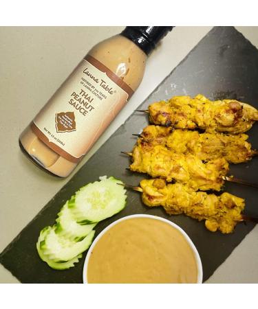 Lanna Table Thai Peanut Sauce 13 oz - Versatile Dipping Sauce for Satay, Veggies & Salads - Great for Marinades and Stir-fry - Pack of 1 - Buy Online on GoSupps.com