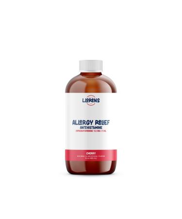 Liquid Allergy Relief for Adults and Kids by Llorens Cherry 16 oz