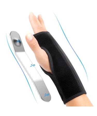 IEKEODI Wrist Brace Carpal Tunnel Wrist Brace Night Support Wrist Support Carpal Tunnel Relief Made for Arthritis Tendonitis Sprains RSI Sports Injuries Adjustable Black