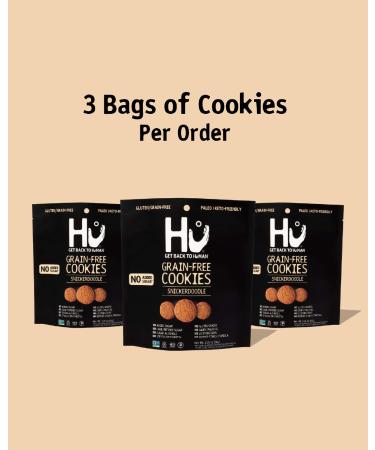 Hu No Added Sugar Snickerdoodle Cookies 3 Pack - Gluten Free, Grain Free, Keto, Dairy Free & Paleo Friendly | Mini Chocolate Chip Snack Desserts - Non GMO & Keto Certified - Buy Online on GoSupps.com