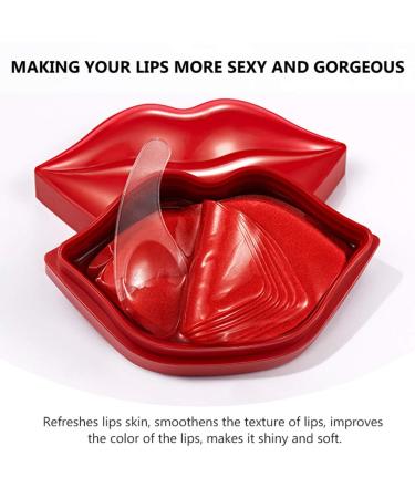 20 Pieces Moisturizing Lip Mask Gel Pads | Anti-Aging Collagen Lip Care for Women | Reduce Fine Lines and Wrinkles - Buy Online on GoSupps.com