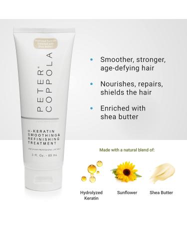 Peter Coppola a-Keratin Smoothing Treatment - 3 Ounce - Shea Butter Enriched Formula - Formaldehyde & Aldehyde-Free - Buy Online on GoSupps.com