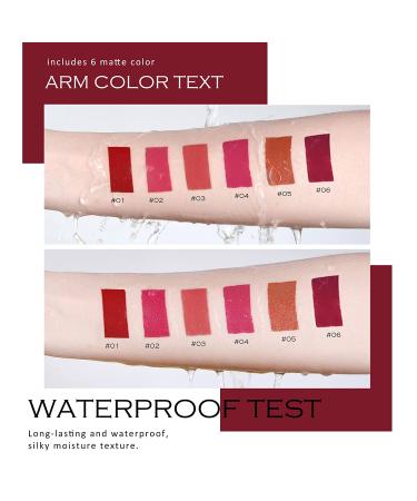 KYDA 6 Colors Wine Lip Tint Set - Matte Finish, High Pigmented Velvet Lip Gloss - Long-lasting & Non-stick Cup Lipstick Set - Buy Online on GoSupps.com