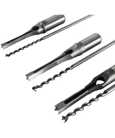 Square Hole Mortise Chisel Drill Bit Tools  HSS Woodworking Hole Saw Mortising Chisel Drill Bit Set Twist Drill  Different Sizes 1/4 5/16 3/8 1/2 9/16 5/8(6pcs) - Buy Online on GoSupps.com