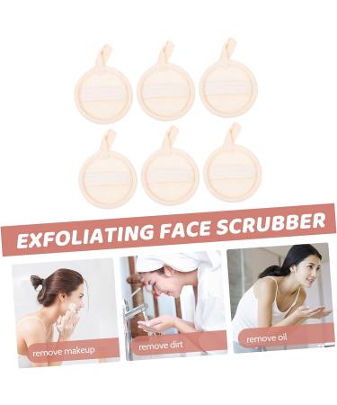 FOMIYES 6pcs Makeup Remover Cotton Face Pad Bath Sponges | Exfoliating Loofah Pads for Shower | Facial Puff Beige Spa Makeup Remover - Buy Online on GoSupps.com