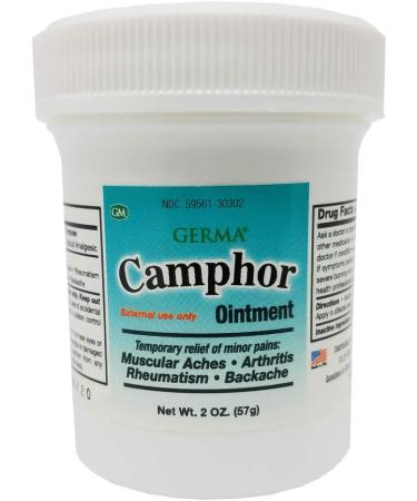 Camphor Ointment 2 oz - Germa Unguento Alcanfor - Pomada 3-Pack - Buy Online on GoSupps.com