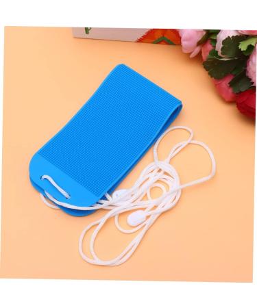 Healvian Silicone Body Scrubber Towel - Pull Back Strip Exfoliator Loofah Brush for Shower & Bath - Buy Online on GoSupps.com