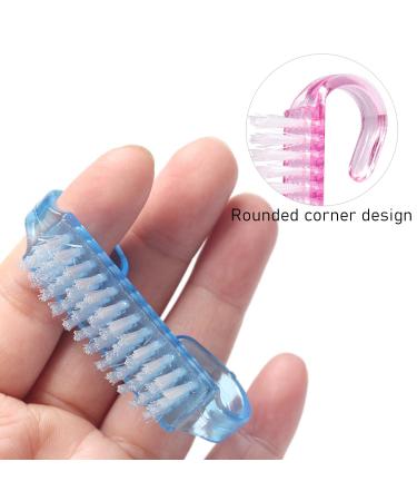 9-Part Handle Nail Brush - Plastic Hand Scrubber & Beauty Brush for Nails & Pet Teeth Cleaning - Buy Online on GoSupps.com