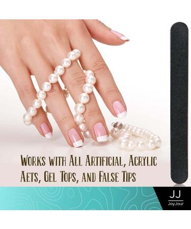 JoyJour 10 PCS Double Sided Nail Files, 100/100 Grit Emery Board Set for Gel Manicure Pedicure - Buy Online on GoSupps.com