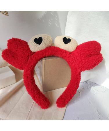 ZHOUMEIWENSP Red Crab Claw Headband for Women & Girls - Facial Spa Hair Band | Makeup & Washing Accessory - Buy Online on GoSupps.com