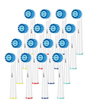 ITECHNIK EB17S Sensitive brush heads Compatible with Braun Oral B for toothbrush replacement brushes 16 pieces - Buy Online on GoSupps.com