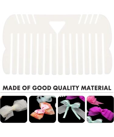 FAVOMOTO 2 pcs Home Garden Women Handmade Craft Fixing Tool Corsages Bows Designer Templates DIY Crafts Party Hair White Decoration Making Ladies Device Loom Maker Plastic Wreath Creating Whitex2pcs 0.3X7X12.5CMx2pcs - Buy Online on GoSupps.com