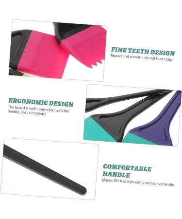 Hemobllo 6pi ces Pinceaux De Teinture Cheveux Silicone Kit Professionnel Brosses Applicatrices Coloration Salon Et Domicile Manches Confortables Pour Coloration Uniforme - Buy Online on GoSupps.com