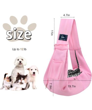 Cuby Dog Carrier Bag for Pets - Adjustable Soft Bag for Dogs & Cats - Turnable Design Ideal for Puppies & Small Dogs - Classic Pink - Buy Online on GoSupps.com