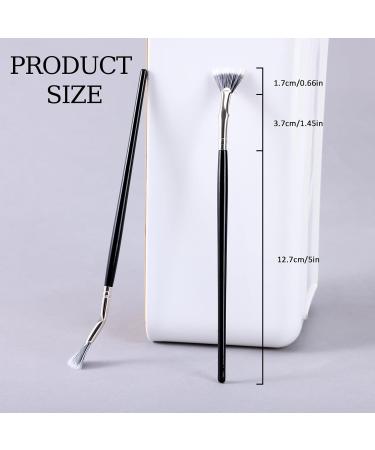 6 PCS Mascara Fan Brushes Set | Angled Scalloped Eyelash & Eyebrow Brushes for Natural Lift & Enhanced Lower Lashes | International Shipping Available - Buy Online on GoSupps.com