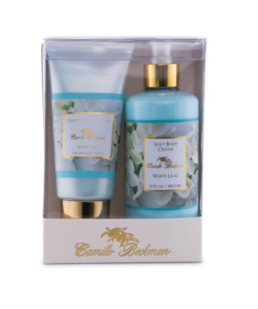 Camille Beckman Hand and Body Duet Set Silky Body and Glycerine Hand Cream White Lilac