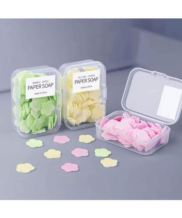 450 Pcs Portable Paper Soap Sheets Multi-Color Fruit Scented Collection 450 Single-Use Tablets Pink Strawberry Yellow Lemon Blue Blueberry Green Apple Purple Grape - Buy Online on GoSupps.com