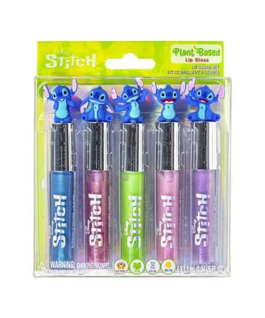 Disney Stitch-5 Piece Plant Based Lip Gloss Set Ages 3+