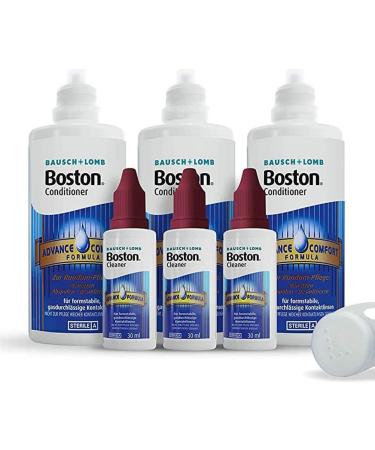 Bausch + Lomb Boston Advance Multipack - Hard Lens Cleaner & Storage Fluid (3 x 30ml & 3 x 120ml) | International Shipping Available - Buy Online on GoSupps.com