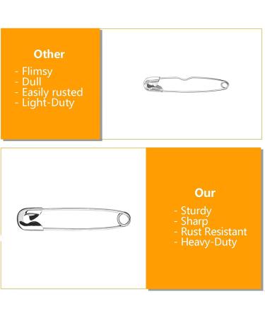 ZIPCCI 3 inch Safety Pins  100 Pcs Safety Pins Heavy Duty  Large Safety Pins  Steel Wire - Buy Online on GoSupps.com
