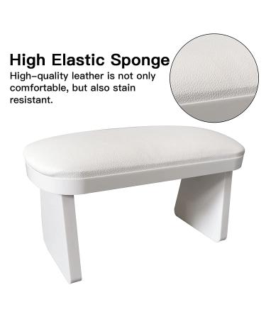 CHAOEEMY Manicure Armrest - PU Leather Hand Pillow for Nail Desk & Salon Table (White) - Buy Online on GoSupps.com