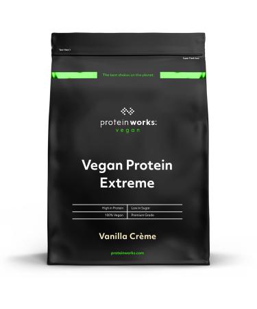 Protein Works - Vegan Protein Extreme | 29g Plant Based Protein | Added Vitamin Blend | 14 Servings | Vanilla Cr me | 500g Vanilla Cr me 500g
