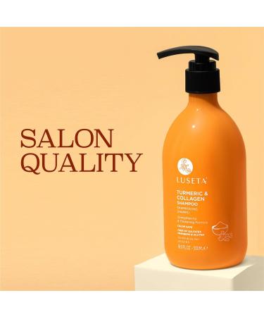 Luseta Hair Growth Shampoo - Turmeric & Collagen Thickening Formula for Thinning & Oily Hair - Color Safe Sulfate & Paraben Free - 16.9 Oz - Buy Online on GoSupps.com