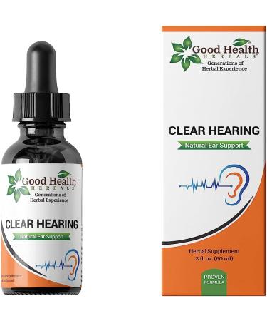 Good Health Herbals Clear Hearing Herbal Extract - Natural Support for Irritated Ears, Ringing in Ears, and Ear Congestion - 2 Ounce - Buy Online on GoSupps.com