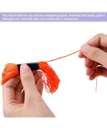 Kahdsvby Rainbow Embroidery Thread - 50 Strands Floss for Cross Stitch - 20 Pieces Floss Spools for Crafting - Buy Online on GoSupps.com